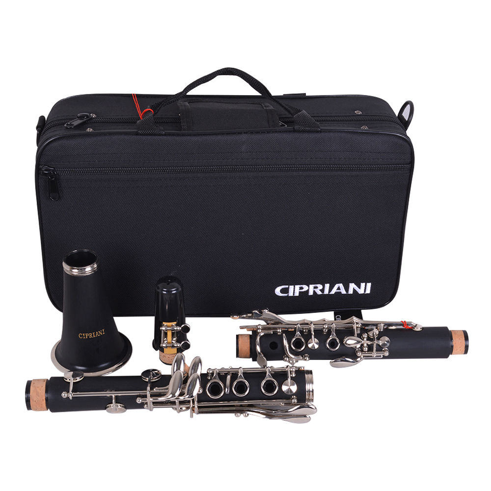 CLARINETE 17 LLAVES CL-17P NEGRO CIPRIANI - 2