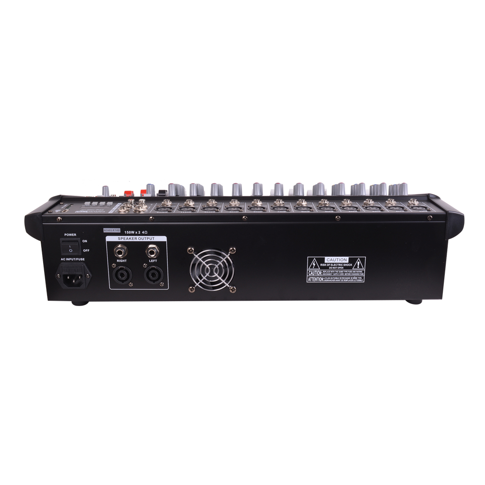 CONSOLA POWER MIXER 12CH BLUETOOTH-MP3 CARVERPRO CPM-1200 - 3