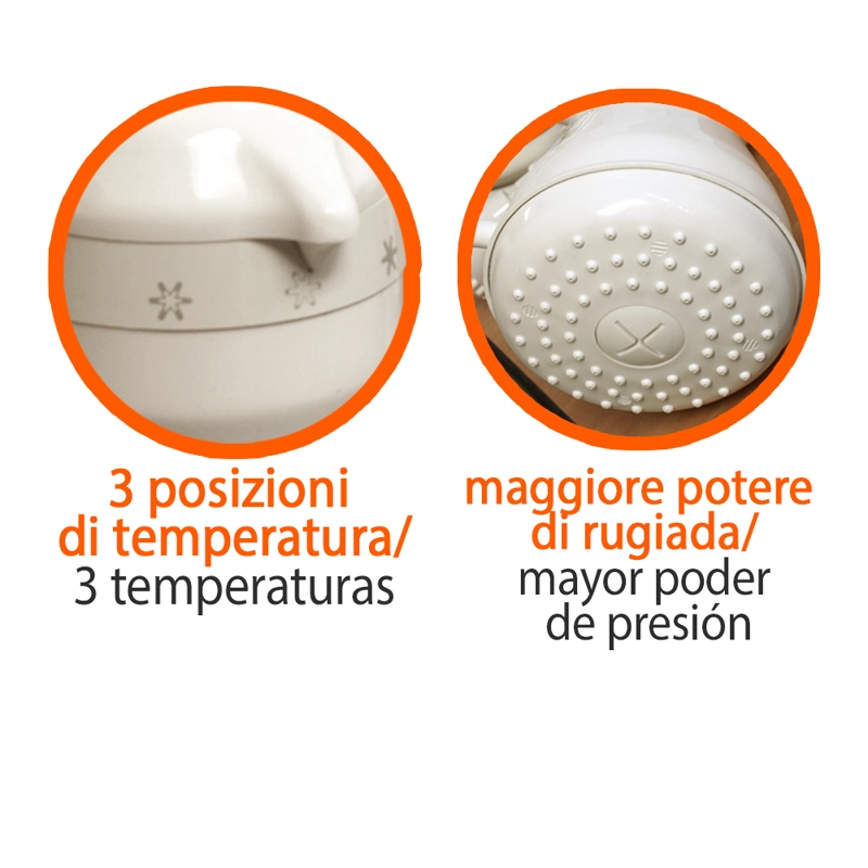 DUCHA ELECTRICA 3 POSICIONES 220V - 5800W AGOSTINI - 3