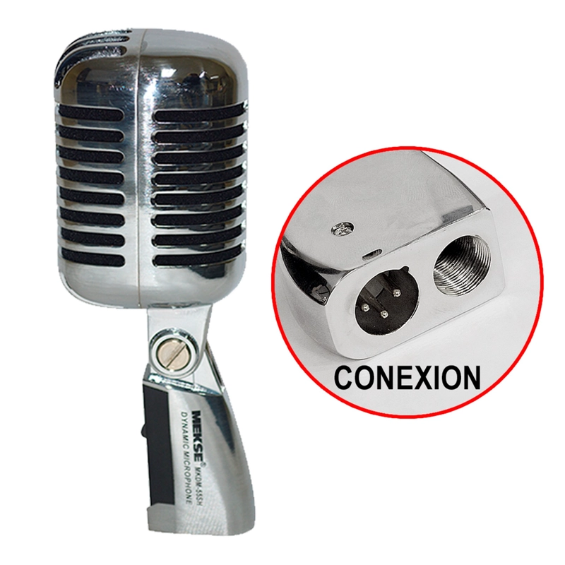 MICROFONO VOCAL CROMADO MOD.MKDM-55SH MEKSE - 2