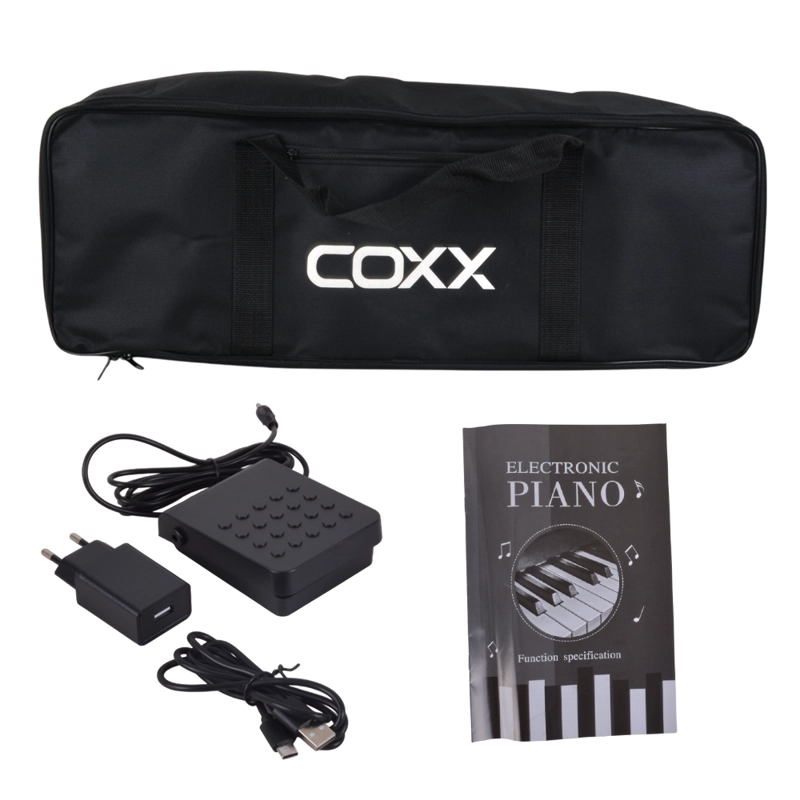 PIANO DIGITAL PORTATIL PLEGABLE 88 NOTAS BLANCO COXX FOLD - 6