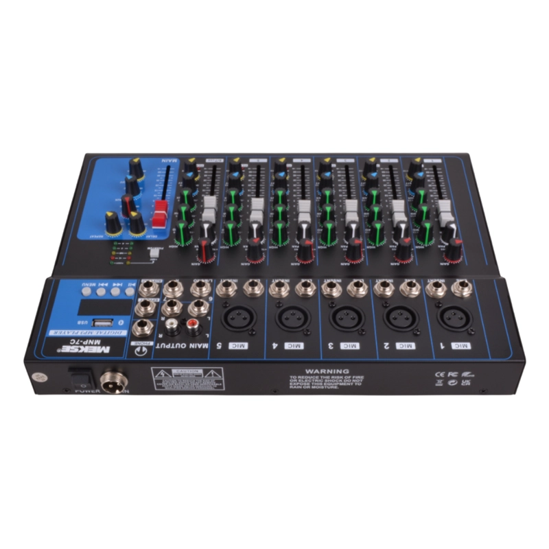 MIXER PASIVO BLUETOOTH USB 2+2 (4CANALES) MEKSE MNP-4P - 4