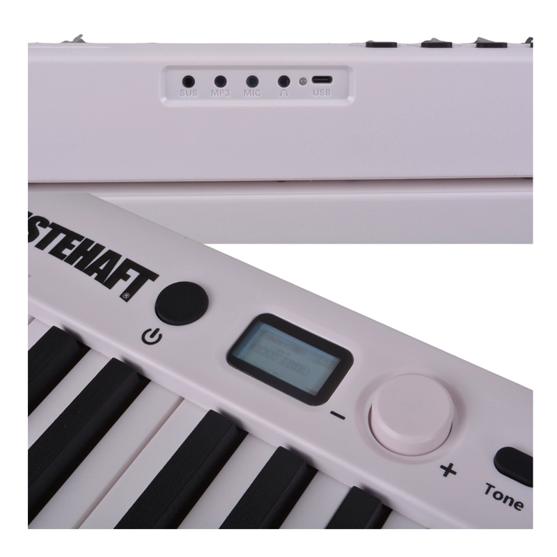 PIANO DIGITAL PORTATIL 88 NOTAS BLANCO EURO-8600 MEISTEHAFT - 4