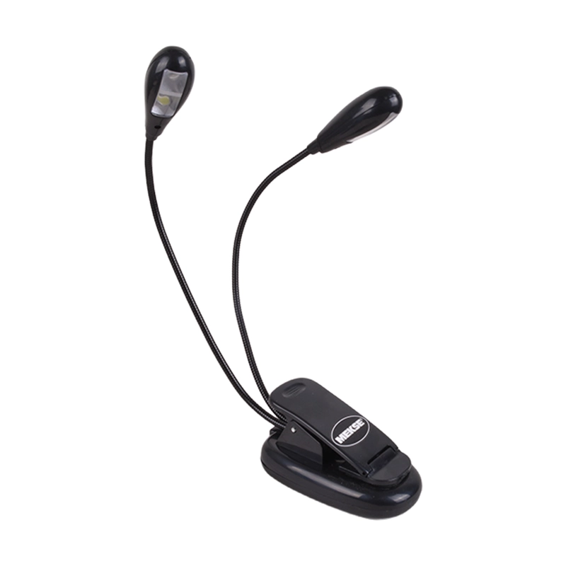 LAMPARA DOBLE 4 LEDS PARA ATRIL PARTITURA MKLED-445 MEKSE - 2