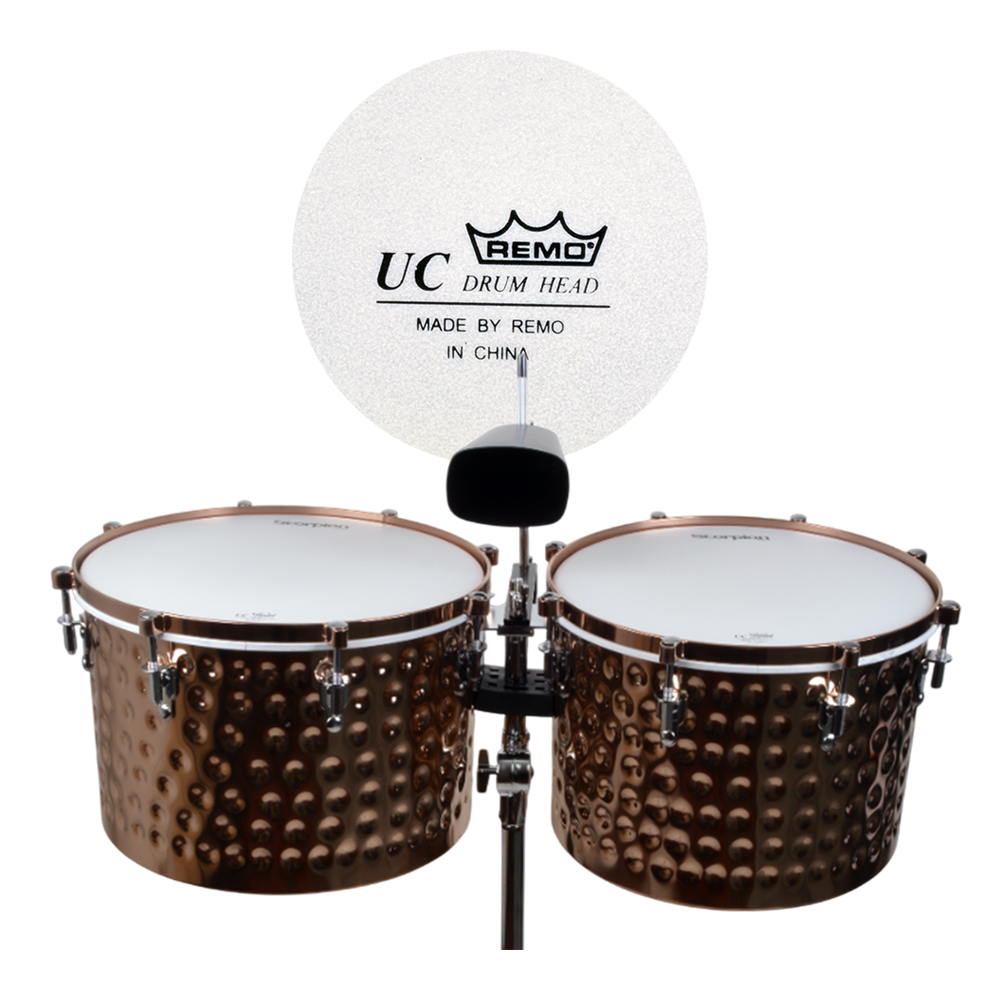 TIMBALES HQ 15+14 CON CENCERRO GOLDEN MART DR-2GL SCORPION - 2
