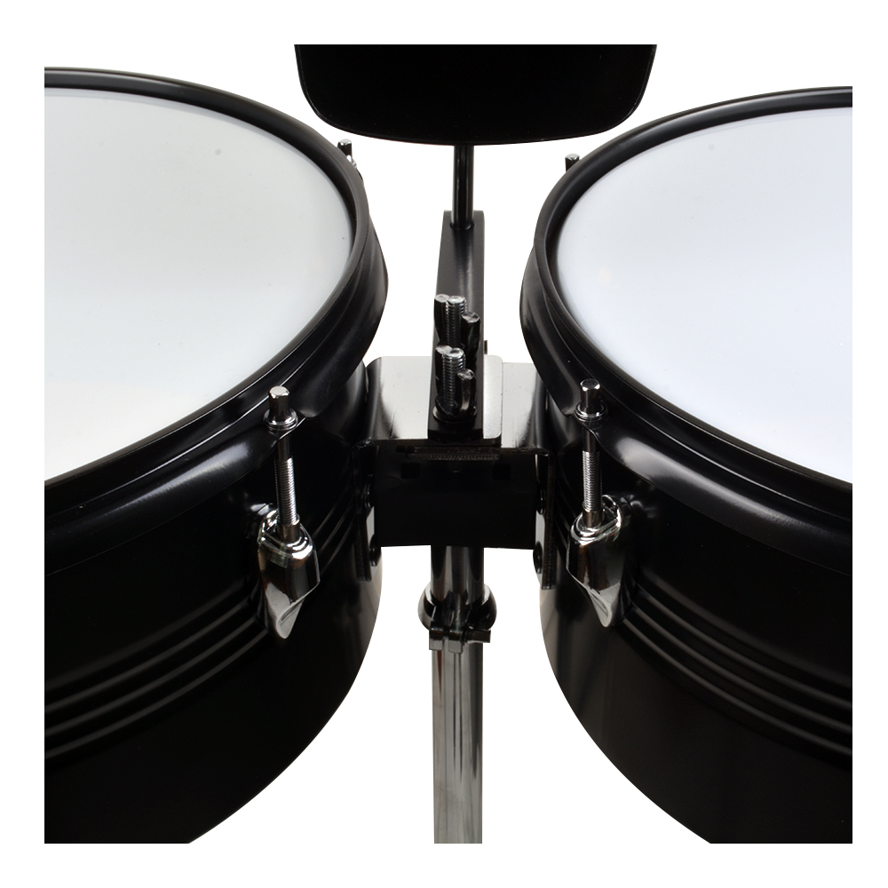 TIMBALETA 13+14 NEGRA INCLUYE CENCERRO Y ATRIL XRD-1314BK RMX - 3