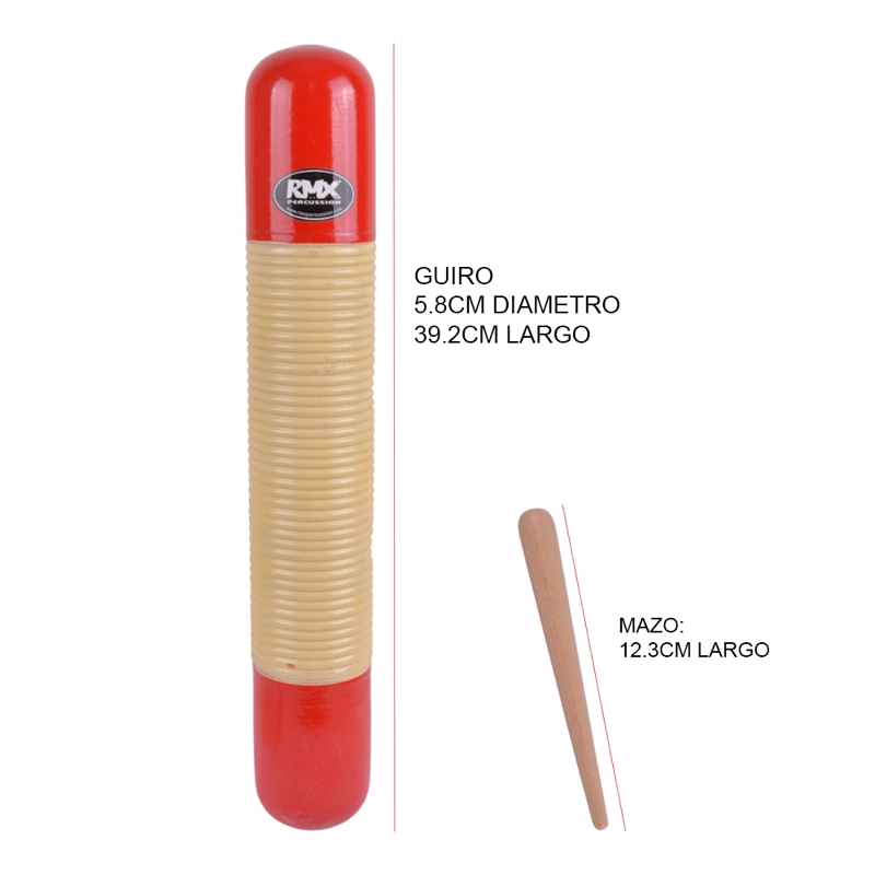 GUIRO DE MADERA TIPO TORNADO MOD.RE-24 RMX - 3