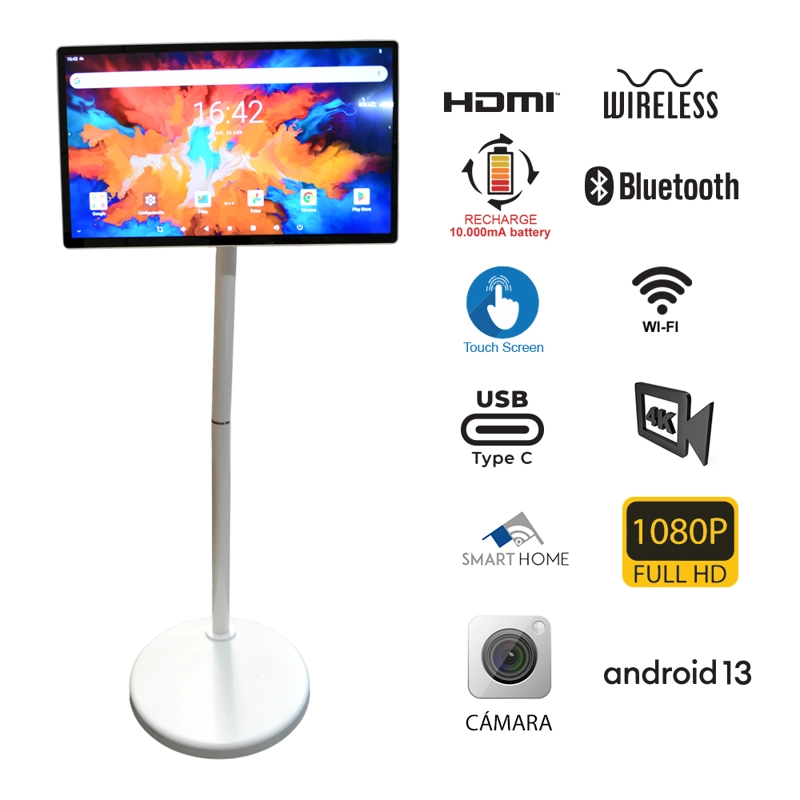 PANTALLA INTERACTIVA PORTATIL GEMINI 23.8' FHD 8GB/128GB - 4
