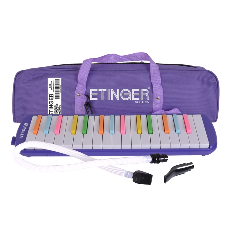 MELODICA 32 NOTAS MORADA TECLAS MULTICOLOR ERN-320 ETINGER - 1