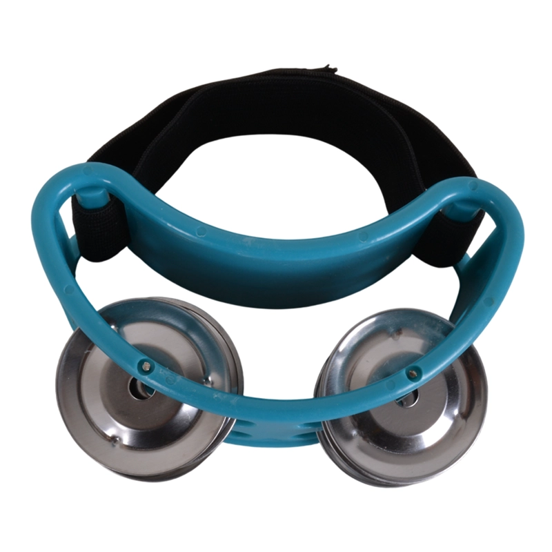 PANDERO PIE 4 SONAJAS ELASTICADO AZUL STK-1200 SCORPION - 3
