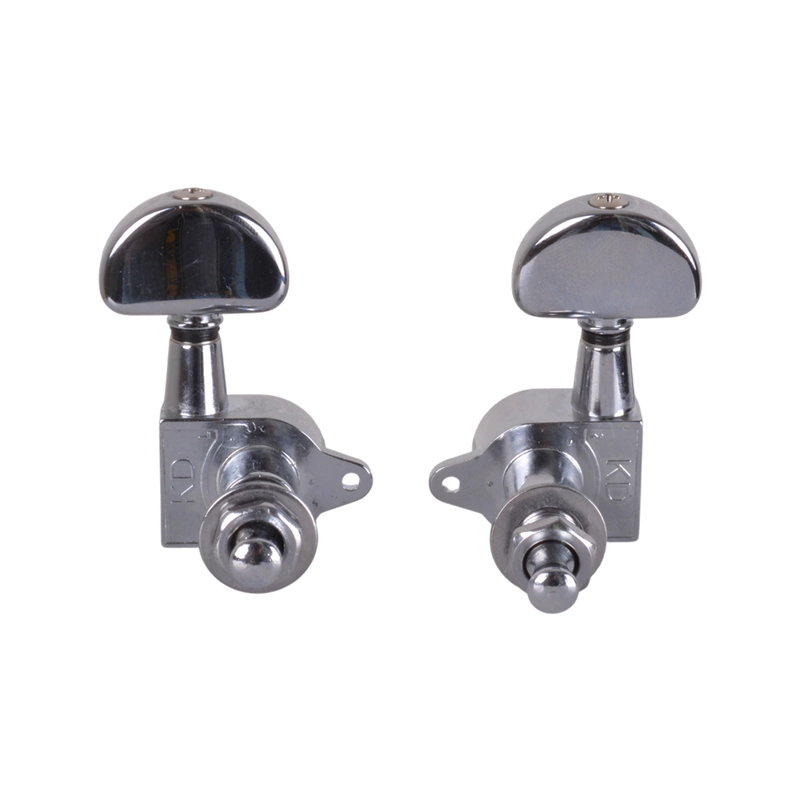 SET 6 CLAVIJEROS PARA GUITARRA ACUSTICA 3+3 CROMADO MOD.6803 SCORPION - 2