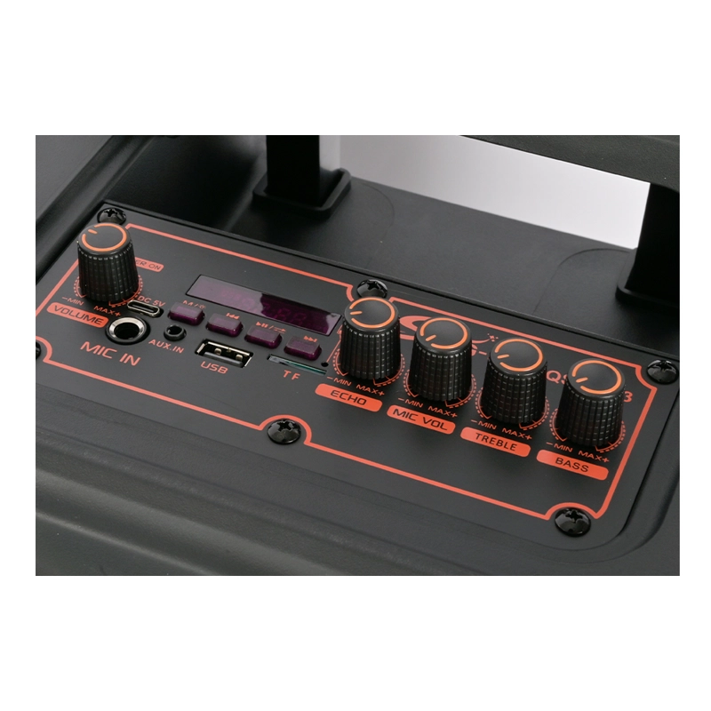 PARLANTE PORTATIL 12' BT/MP3/FM/LED 2 MIC BEST SING-E SP-1230 - 3
