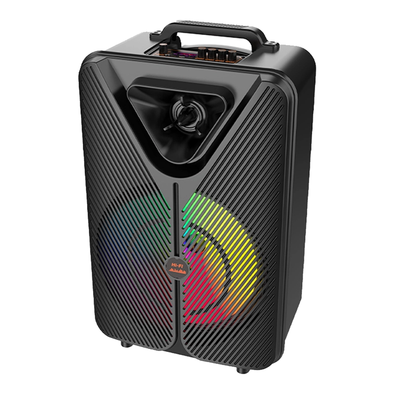 PARLANTE PORTATIL 12' BT/MP3/FM/LED 2 MIC BEST SING-E SP-1230 - 4