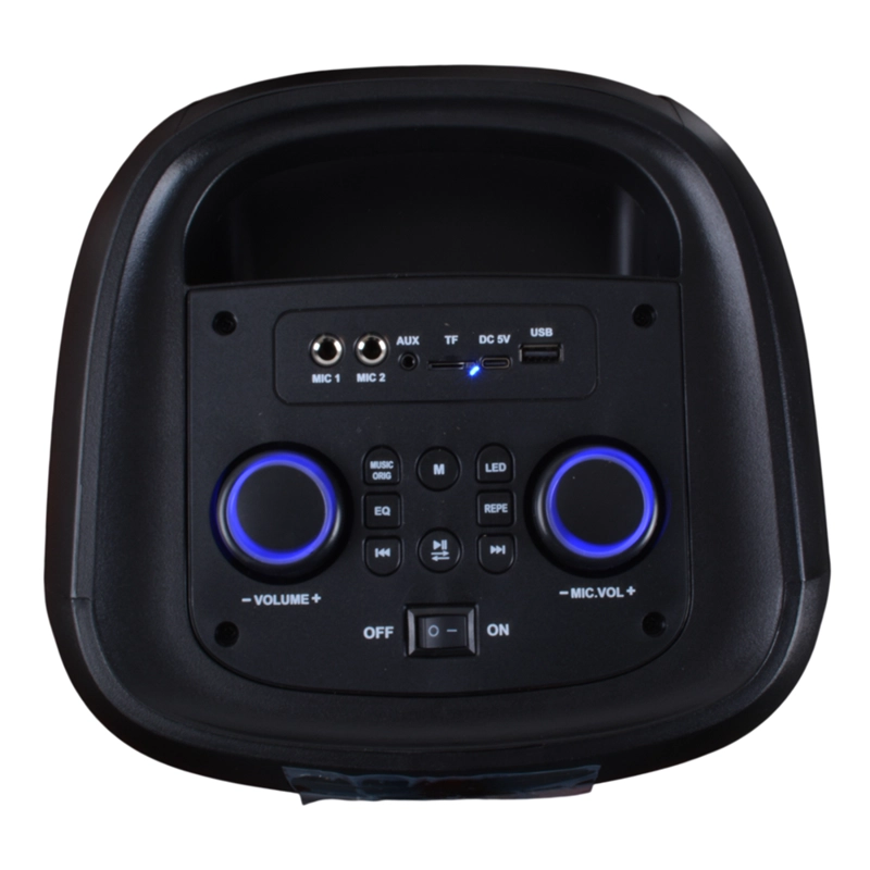 PARLANTE PORTATIL 2X8' 25W LEDS, MIC, BT SING-E ZQS8239 - 3