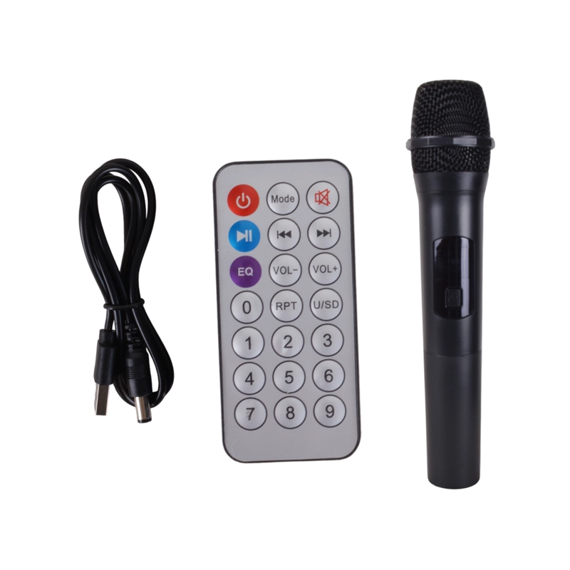 PARLANTE PORTATIL 2X8' 25W LEDS, MIC, BT SING-E ZQS8239 - 4