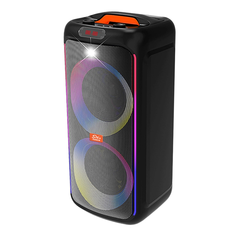 PARLANTE PORTATIL 2X6,5' 30W LEDS, MIC, BT SING-E ZQS6238 - 1