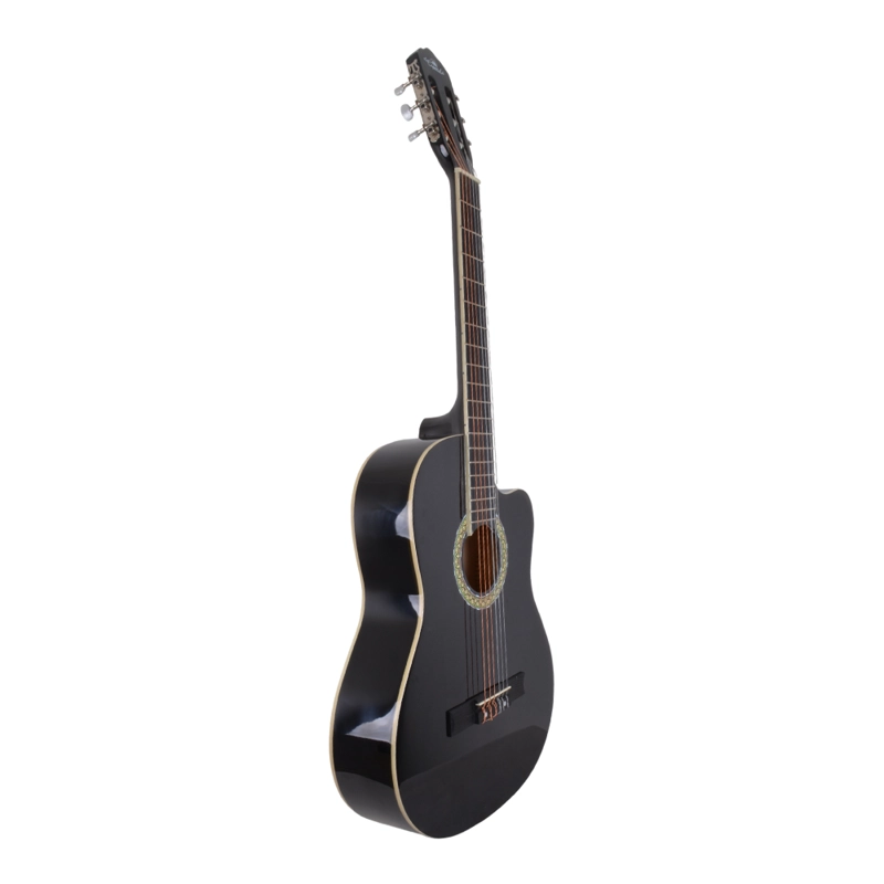 GUITARRA CLASICA CUTAWAY NEGRA 39 CON FUNDA CWN-239 LA ESPAÑOLA - 2