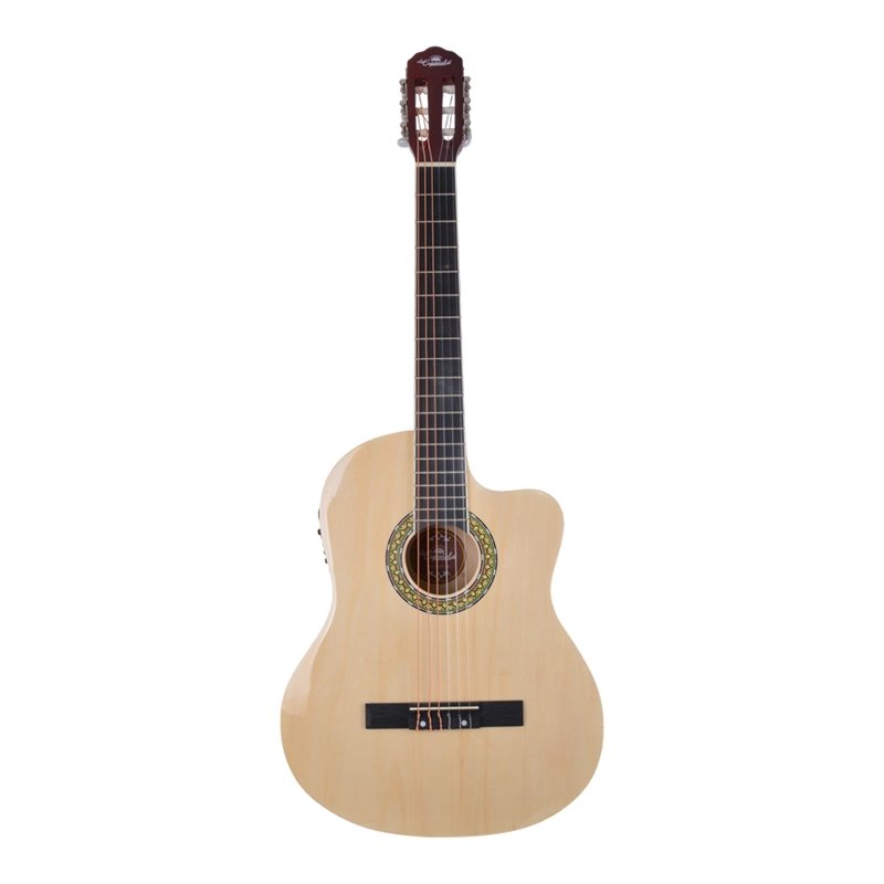 GUITARRA ELECTROACUSTICA CUTAWAY NATURAL 39 CON FUNDA CXWN-339 LA ESPAÑOLA - 1