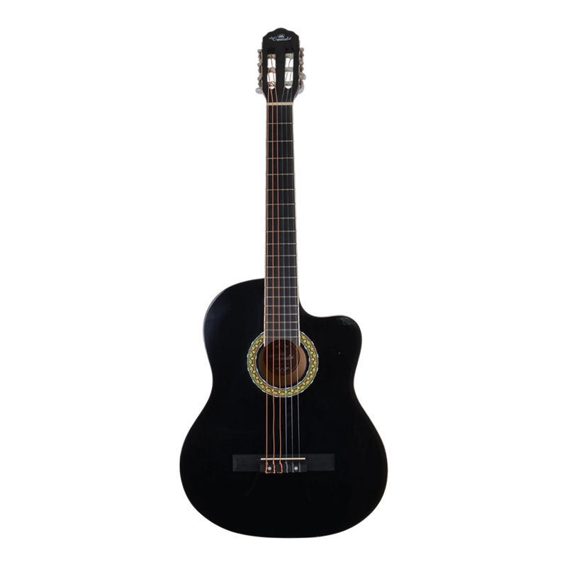 GUITARRA ELECTROACUSTICA CUTAWAY NEGRA 39 CON FUNDA CXWN-339 LA ESPAÑOLA - 1