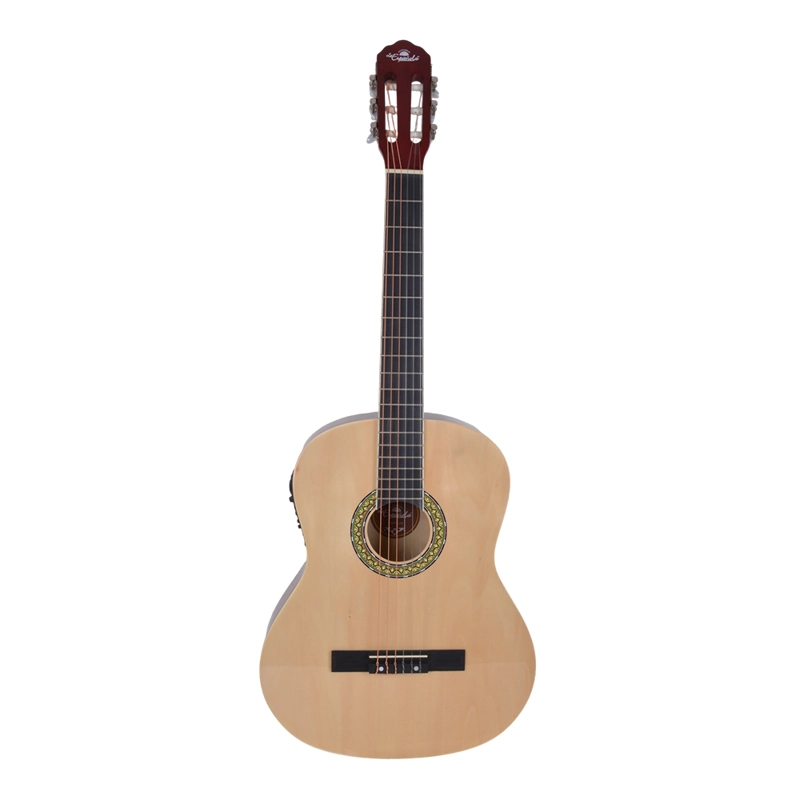 GUITARRA CLASICA ELECTROACUSTICA NATURAL 39 CON FUNDA CN-539 LA ESPAÑOLA - 1