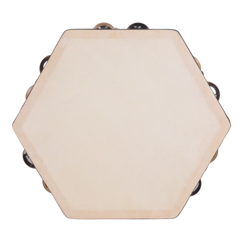 PANDERETA HEXAGONAL 10 PULGADAS FOLCKORE PAX-10 RMX - 1