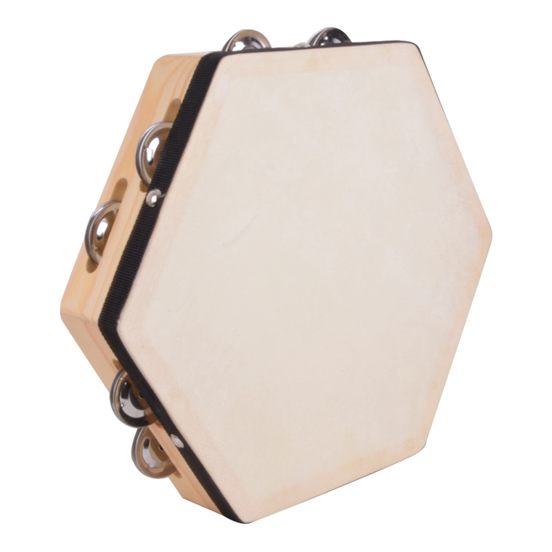 PANDERETA HEXAGONAL 10 PULGADAS FOLCKORE PAX-10 RMX - 2