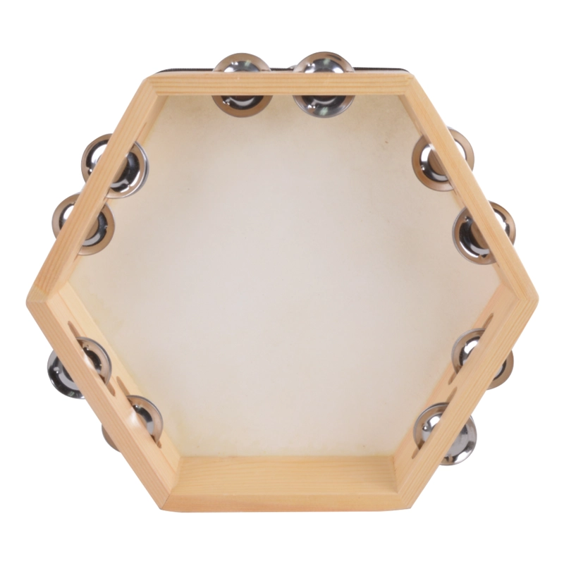 PANDERETA HEXAGONAL 10 PULGADAS FOLCKORE PAX-10 RMX - 3