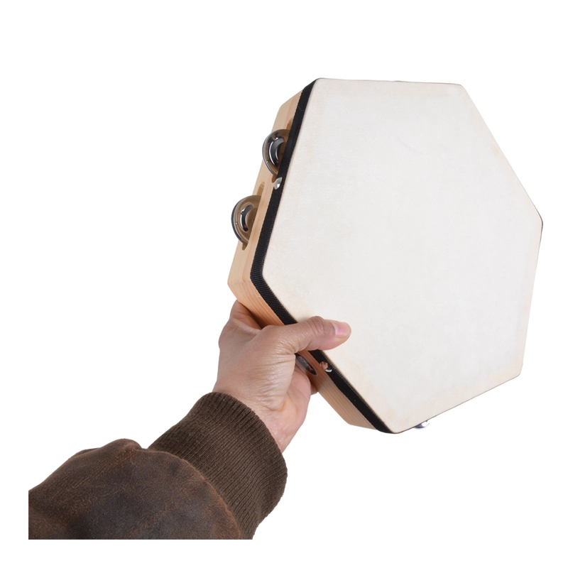 PANDERETA HEXAGONAL 10 PULGADAS FOLCKORE PAX-10 RMX - 5