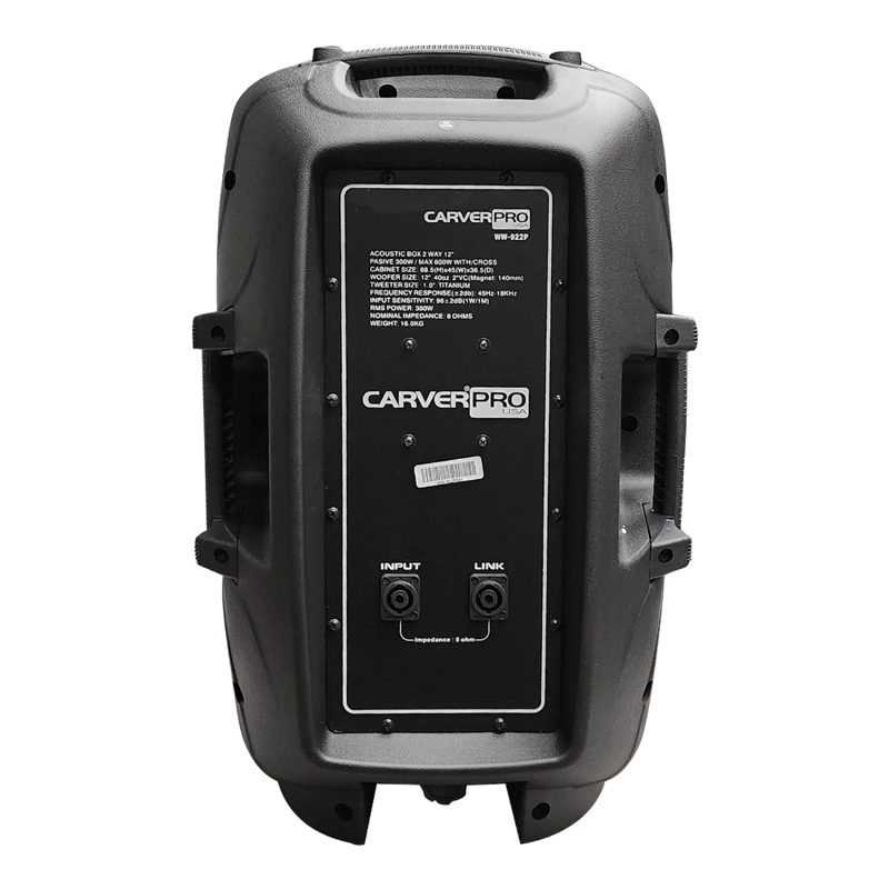 CAJA ACUSTICA PASIVA 12P MODELO WN-922P CARVERPRO - 2