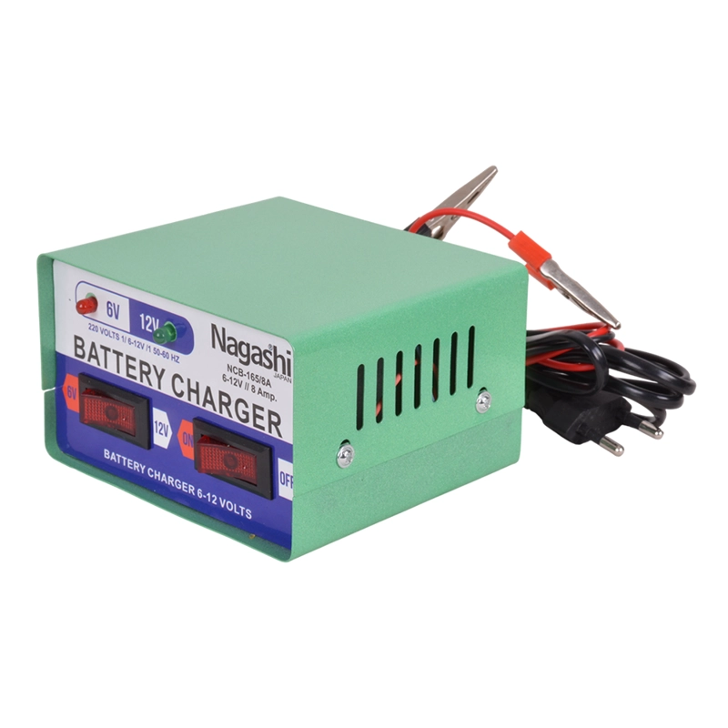 CARGADOR DE BATERIA PARA AUTOS Y MOTOS 6-12V 8A NCB-165-8A NAGASHI - 2