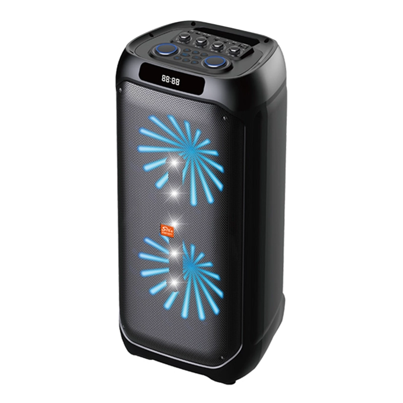 PARLANTE PORTATIL 2X10' 80W LEDS, MIC, BT SING-E ZQS10223 - 1