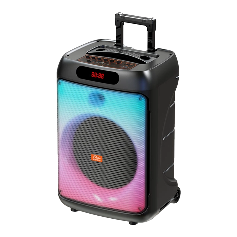 PARLANTE PORTATIL 15' 50W LEDS, MIC, BT SING-E ZQS15125 - 1