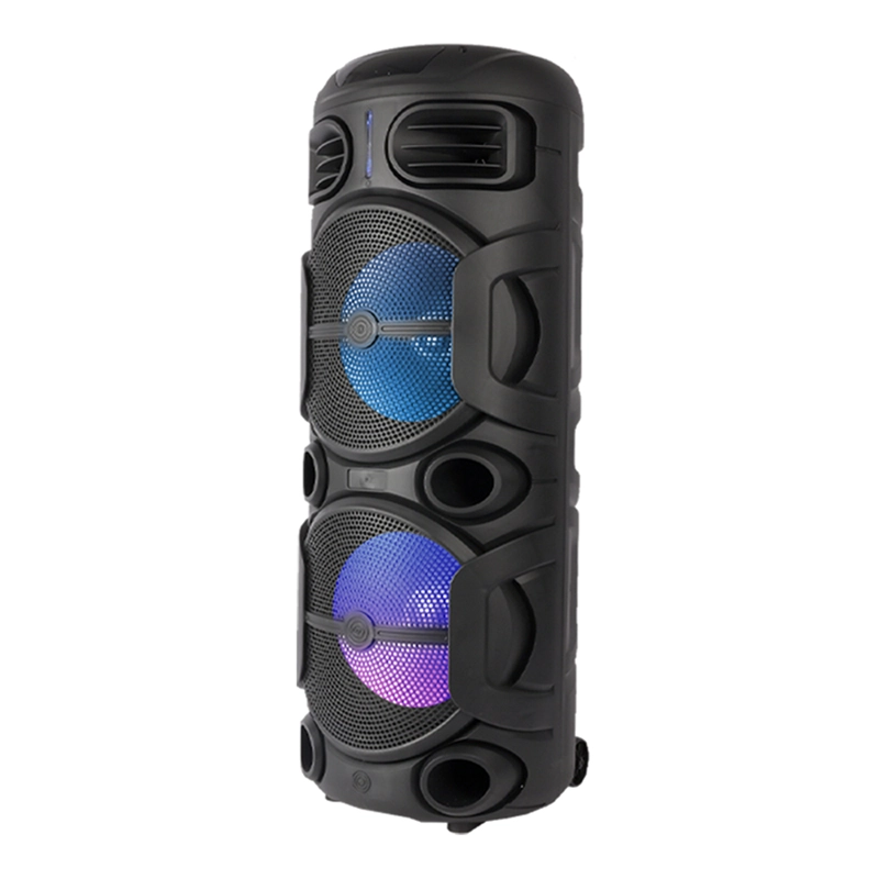 PARLANTE PORTATIL 2X12' BT/MP3/FM/LED MIC SING-E SP-12250 - 1