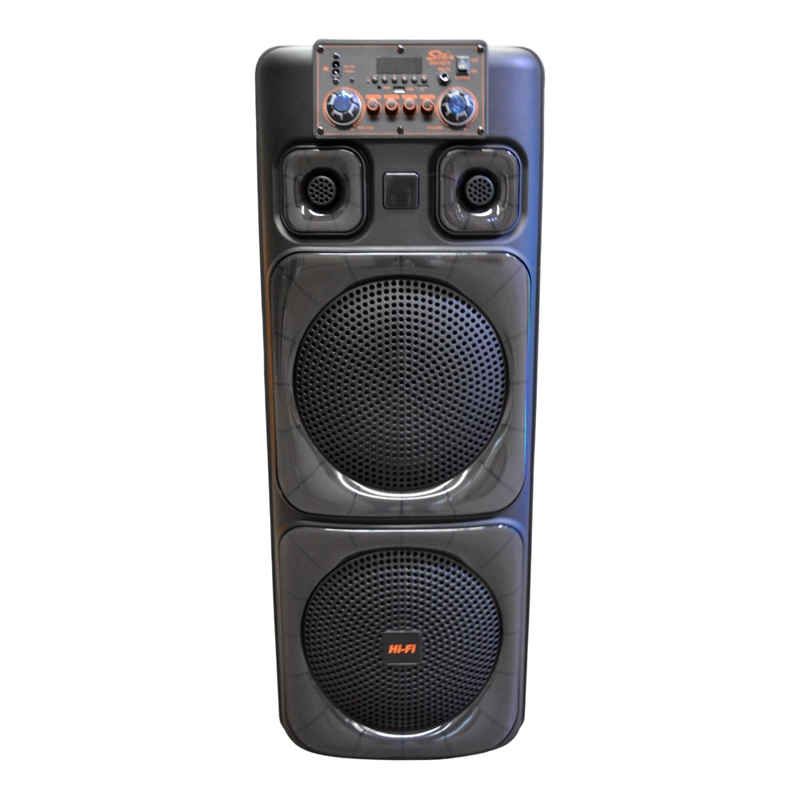 PARLANTE PORTATIL 2X12' BT/MP3/FM/LED MIC SING-E SP-21260 - 2