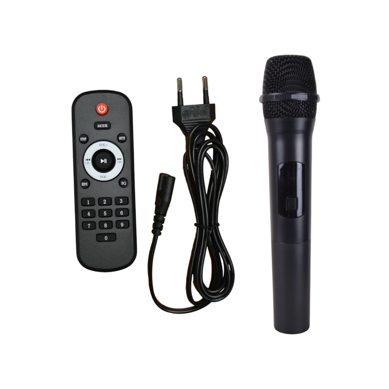 PARLANTE PORTATIL 2X12' BT/MP3/FM/LED MIC SING-E SP-21260 - 4
