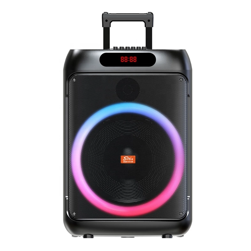 PARLANTE PORTATIL 15' 50W LEDS, MIC, BT SING-E ZQS15126 - 1