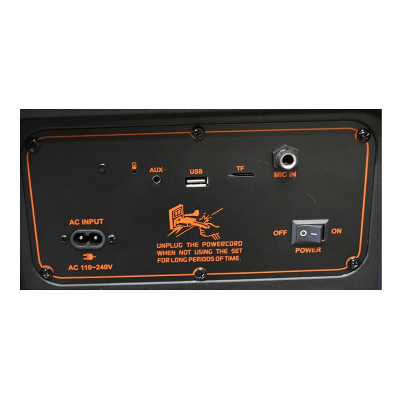 PARLANTE PORTATIL 2X12' 50W LEDS. MIC, BT SING-E ZQS12216 - 5