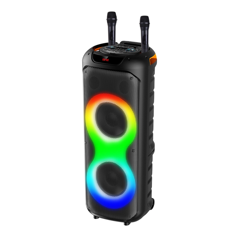 PARLANTE PORTATIL 2X10' 40W LEDS, MIC, BT SING-E ZQS10215 - 1