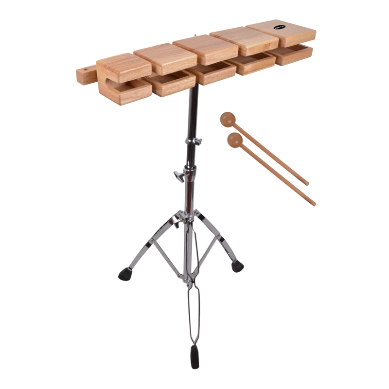SET DE BLOCKS DE MADERA PENTATONIC CON ATRIL CIPRIANI WB-500W - 1