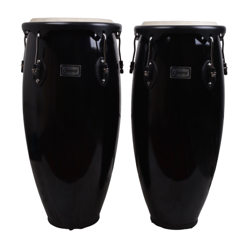 SET CONGAS 10 + 11 MADERA COLOR NEGRO CIPRIANI CNG-1110 BK - 2