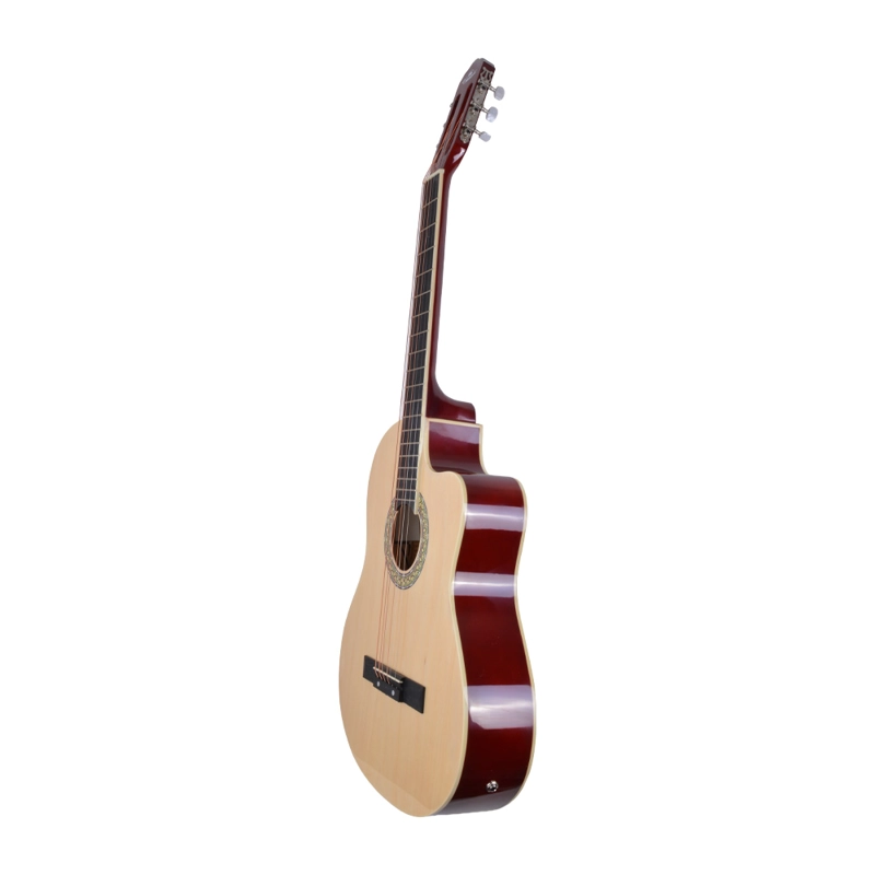 GUITARRA ELECTROACUSTICA 39 CDAS METALICAS CUTAWAY NATURAL LA ESPAÑOLA - 2