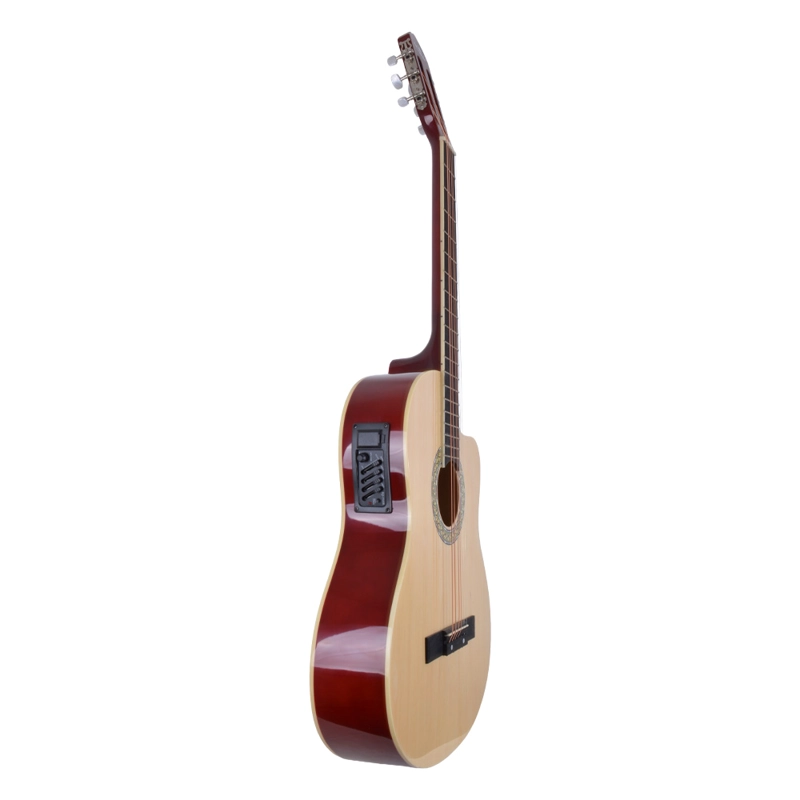 GUITARRA ELECTROACUSTICA 39 CDAS METALICAS CUTAWAY NATURAL LA ESPAÑOLA - 3