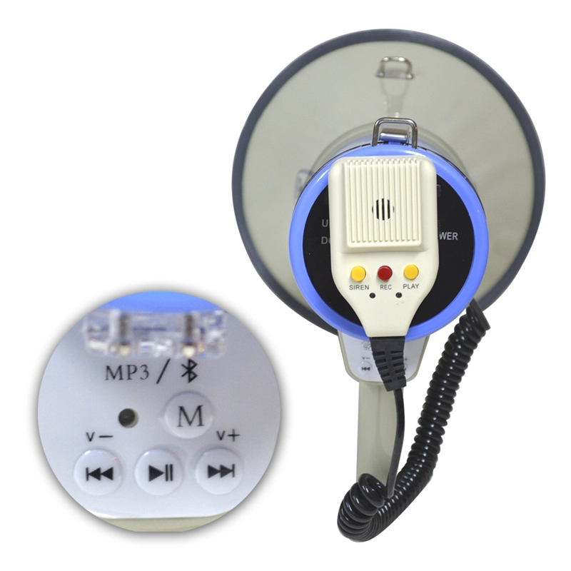 MEGAFONO VERSATIL 50W CON BLUETOOTH, USB/SD Y SIRENA BLANCO CIPRIANI - 3