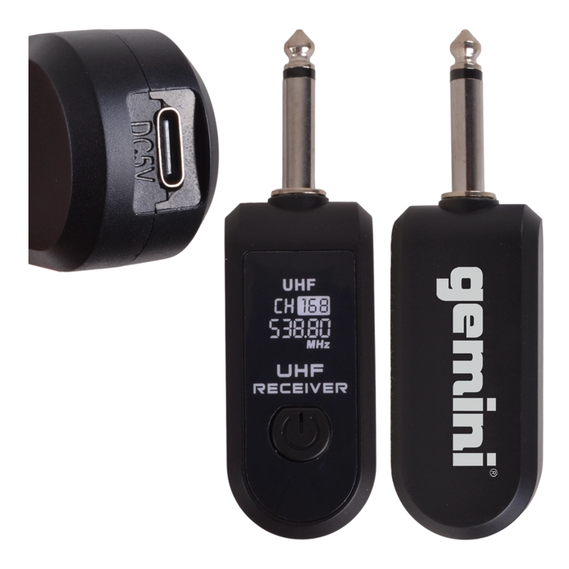 KIT INALAMBRICO UHF - CONVERTIDOR PARA 2 MICROFONOS GEMINI CKM-2 - 3