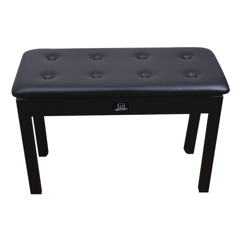 BANCA DE PIANO DOBLE DE MADERA CON CAJON MEISTEHAFT PWB-74C - 1