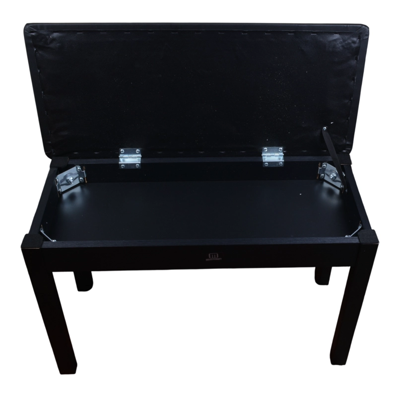 BANCA DE PIANO DOBLE DE MADERA CON CAJON MEISTEHAFT PWB-74C - 2