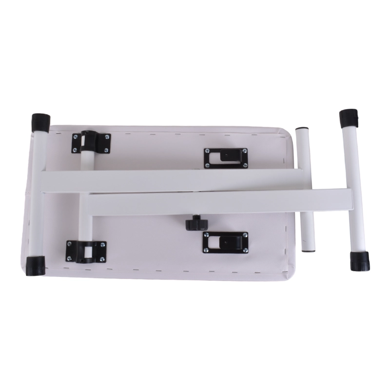BANCA PLEGABLE PARA TECLADO METALICA / ACOLCHADA BLANCA MEISTEHAFT PIB-6 - 4