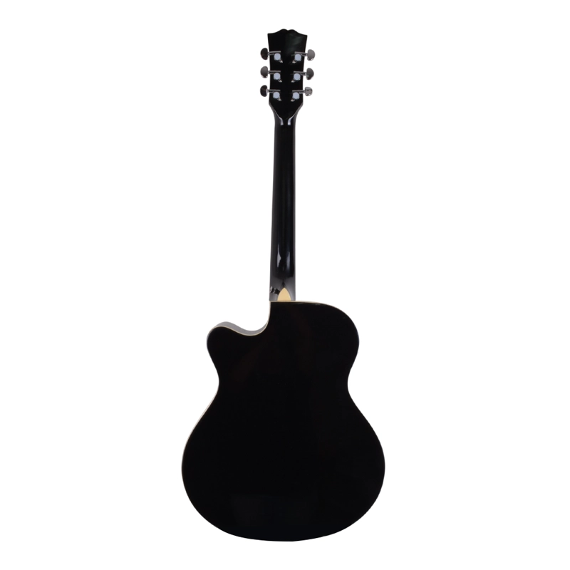 GUITARRA ELECTROACUSTICA NEGRA CUERDAS METALICAS SCG-521EQ/BK SCORPION - 3