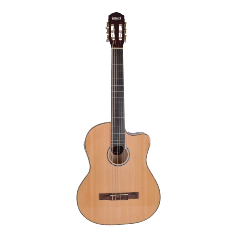 GUITARRA ELECTROACUSTICA NATURAL CUERDAS DE NYLON - ZA-551BCEQ/N ZARAGOZA - 2