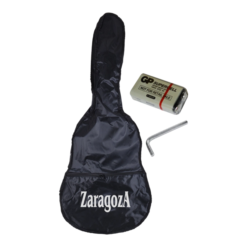 GUITARRA ELECTROACUSTICA NATURAL CUERDAS DE NYLON - ZA-551BCEQ/N ZARAGOZA - 4